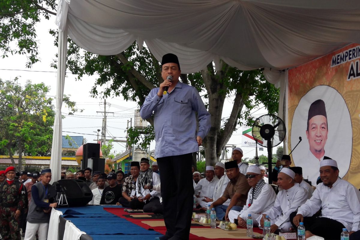 Ribuan warga Langkat hadiri tausiyah Ustadz Bachtiar Nasir