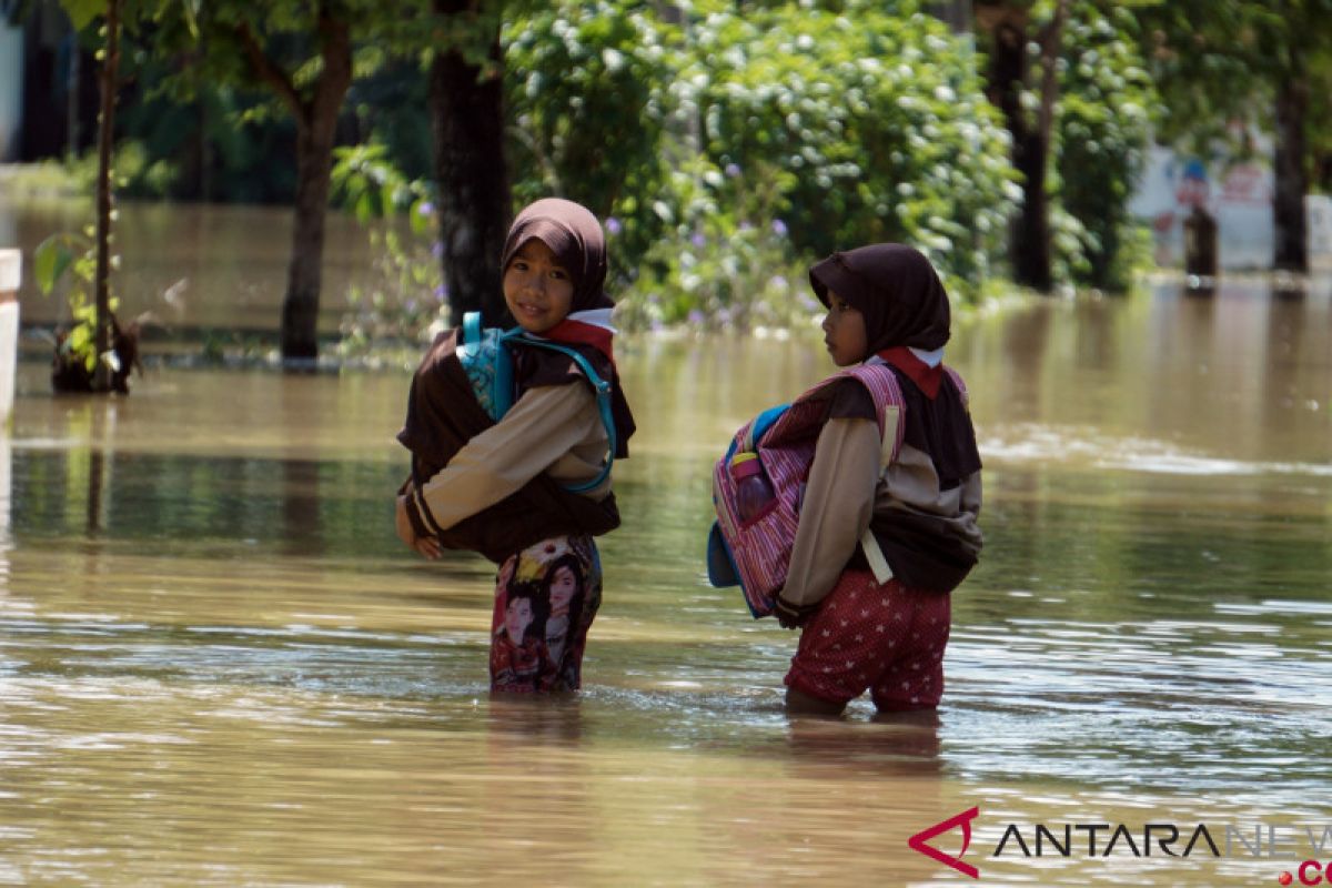 Sejumlah wilayah Mojokerto dilanda banjir