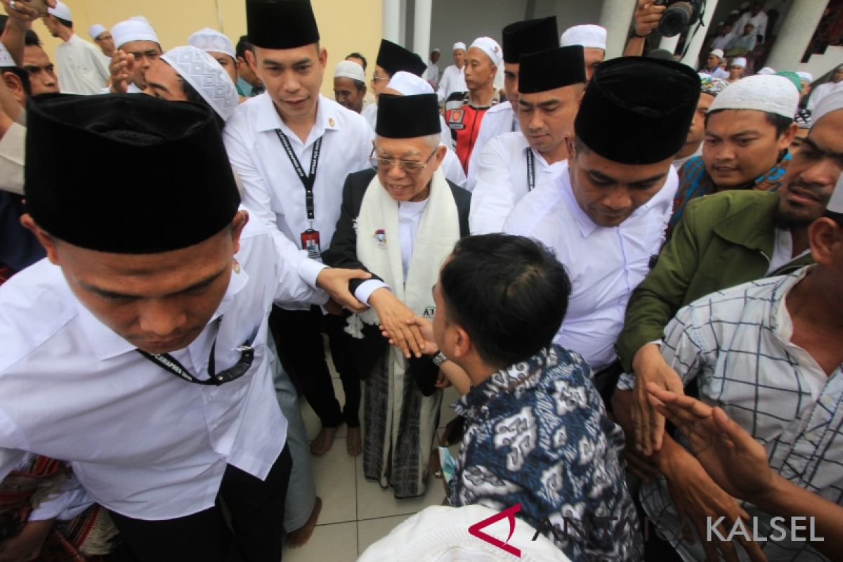 Ma'ruf geber sisa masa kampanye untuk mantapkan dukungan