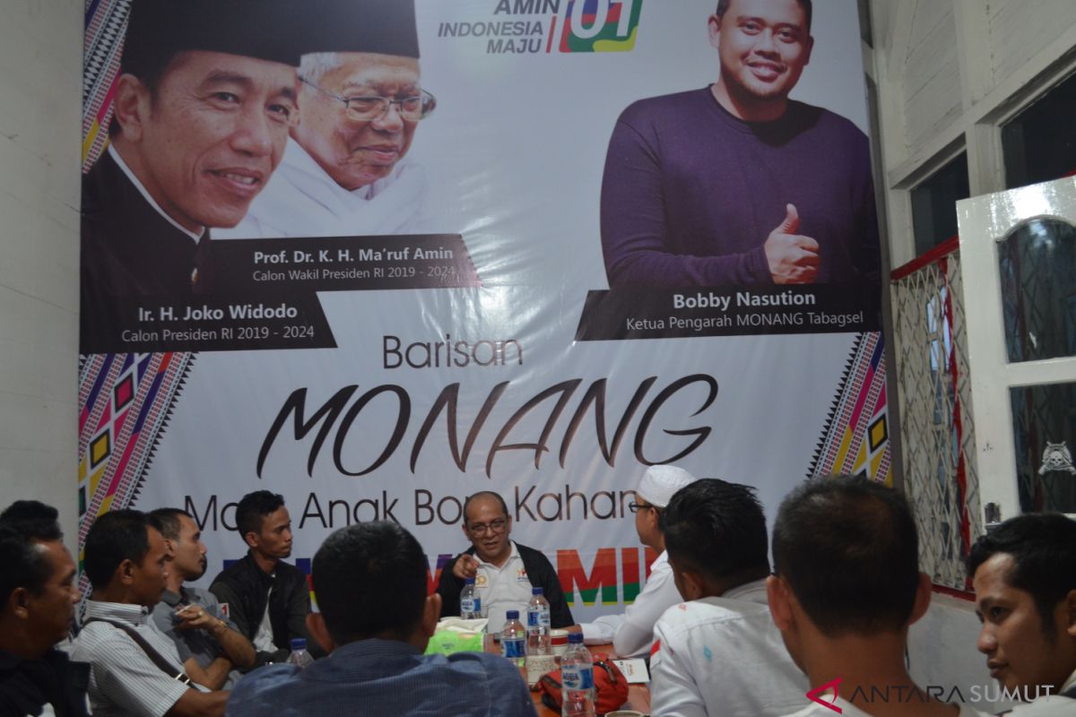 TKD Jokowi-Ma'ruf Sumut sambangi Sekretariat Monang Tabagsel