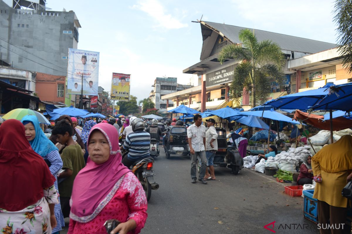 Pasar Sangkumpal Bonang Padangsidimpuan semeraut