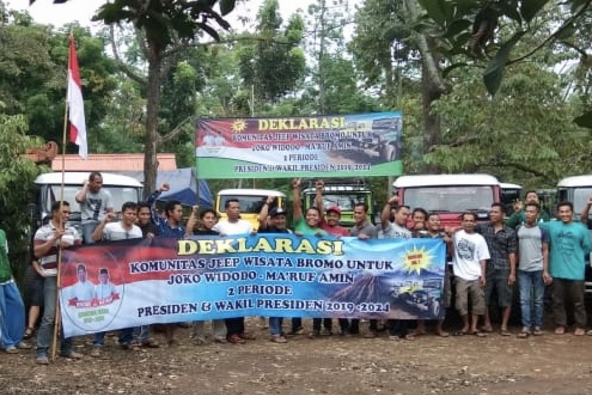 Komunitas Jeep Bromo Inginkan Jokowi Dua Periode