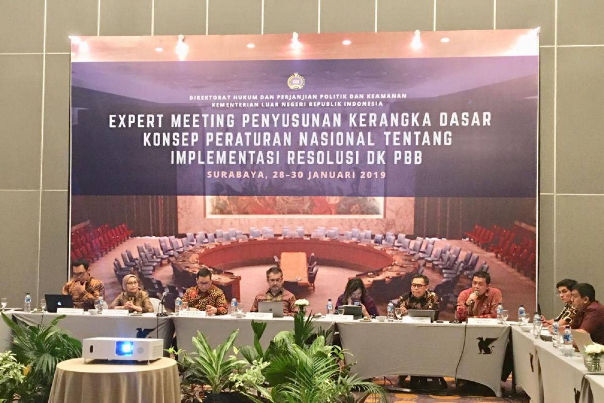 Indonesia perlu bentuk instrumen hukum penerapan Resolusi DK-PBB