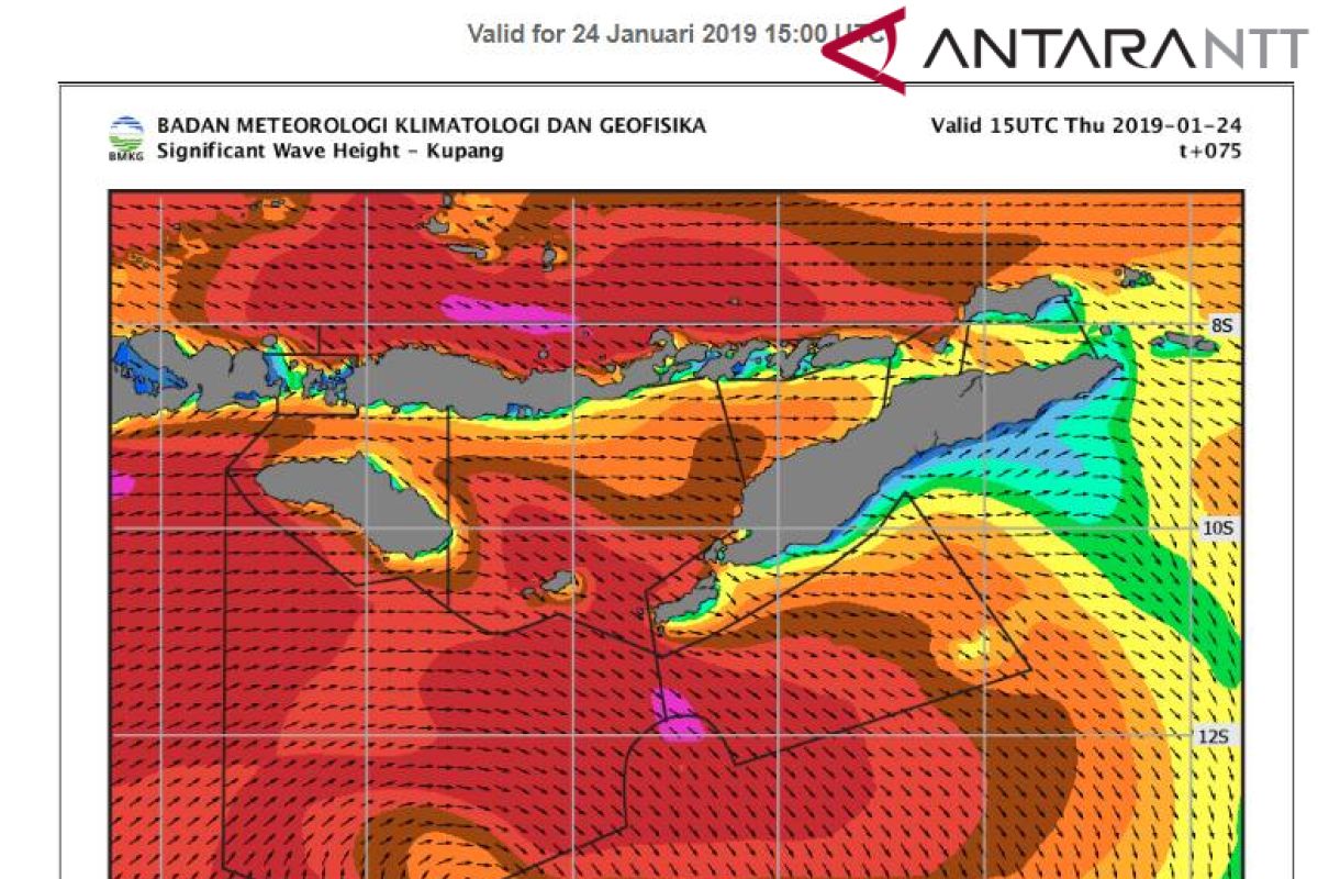 Waspadai gelombang hingga 7 meter di perairan NTT