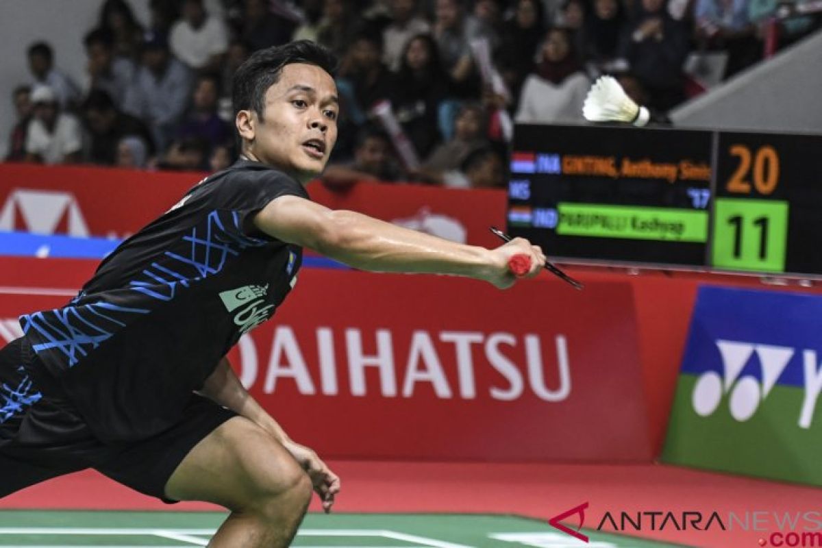 Anthony Ginting ke perempat final, siap tantang Momota