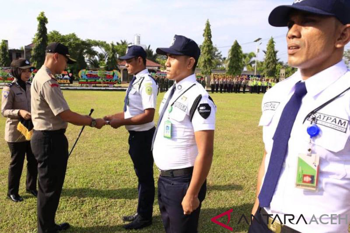 Tiga Satpam terbaik Aceh Utara dapat penghargaan