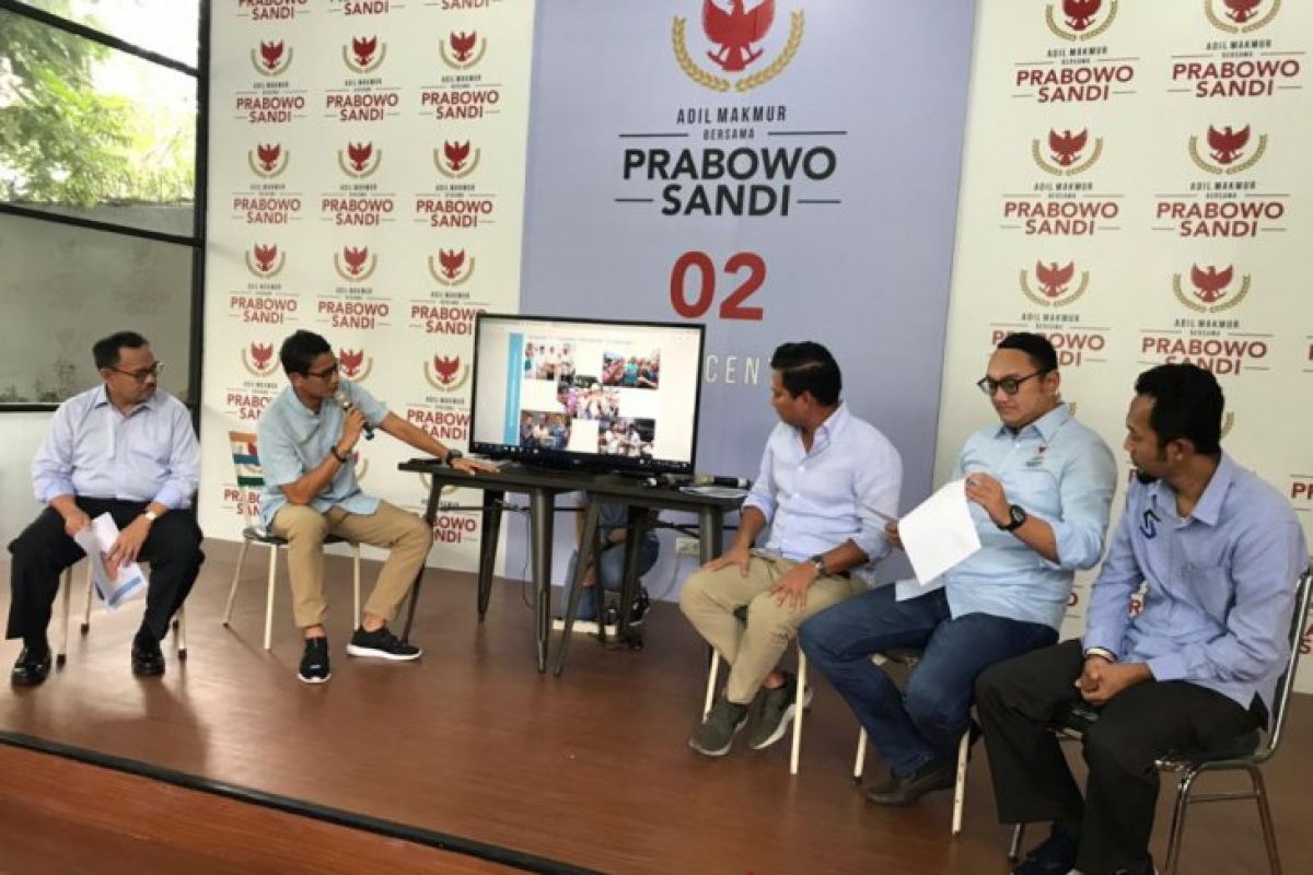 Dana kampanye Prabowo-Sandiaga sebesar Rp54 miliar