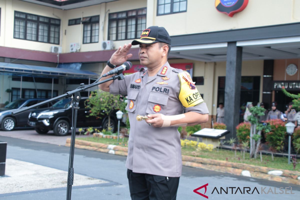 Kapolresta: malam pergantian tahun di Banjarmasin berjalan lancar