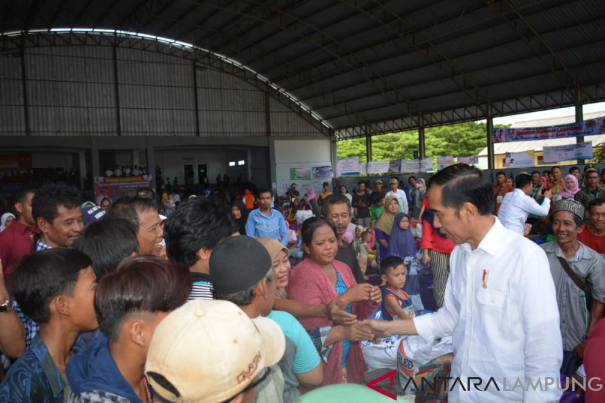 Presiden: Pengungsi Terdampak Tsunami Minta Direlokasi ke Tempat Lebih Atas