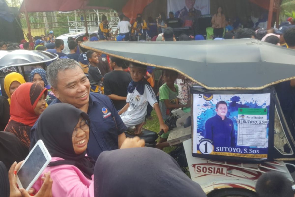 Nasdem ajak warga Parimo pilih caleg Nasdem