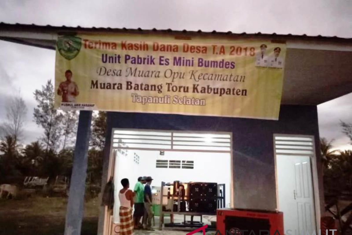 Dana desa wujudkan impian nelayan Muara Upu Tapsel punya pabrik es mini