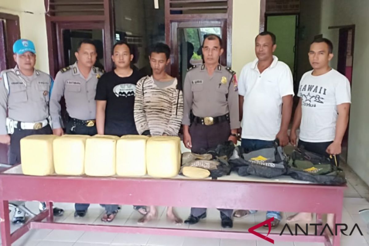 Polsek Lingga Bayu amankan 23 Kg ganja dari seorang tersangka