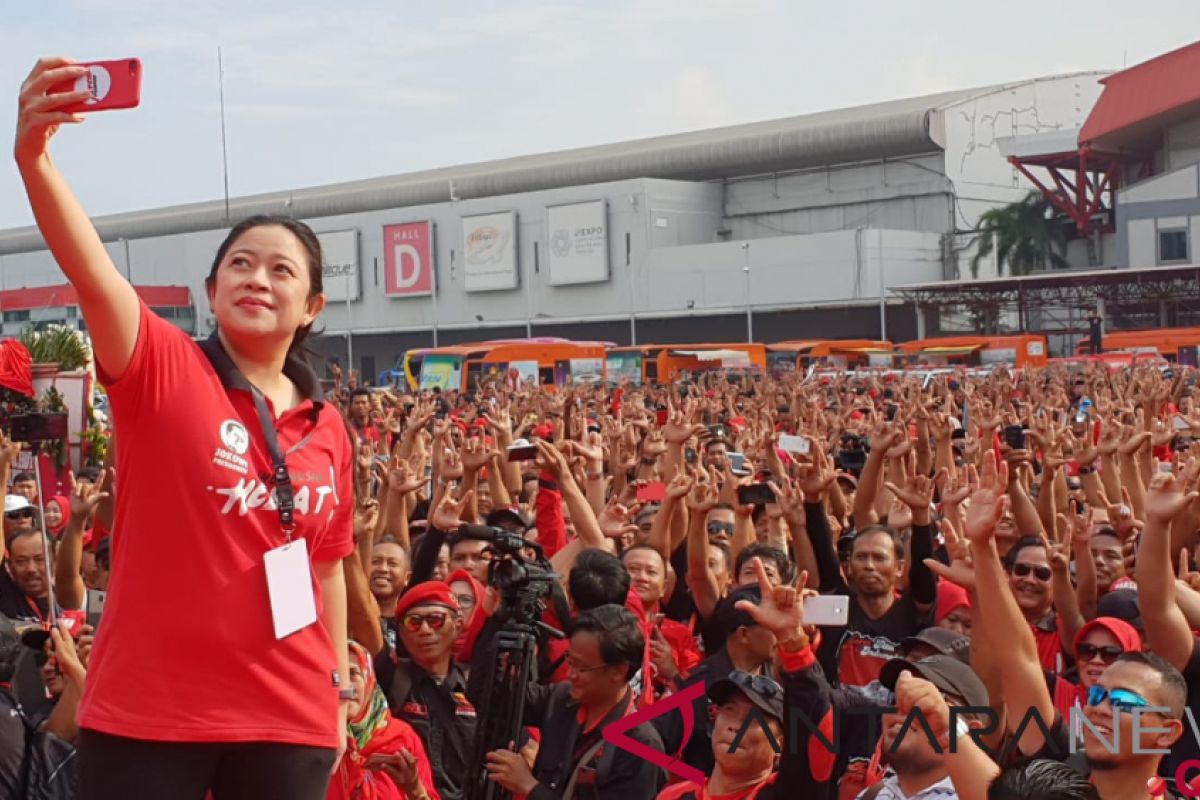 Puan: Jokowi-Ma'ruf jadikan kaum ibu tulang punggung kemenangan pilpres