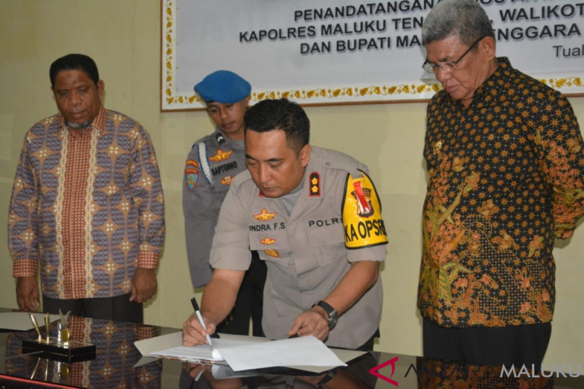 Polres gelar deklarasi tiga pilar jelang pemilu