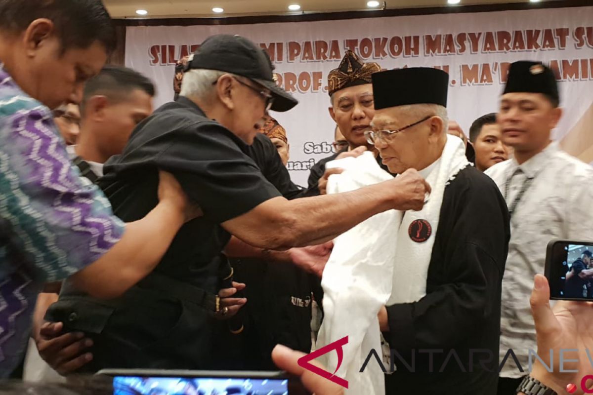 Ma'ruf Amin dapat penghargaan sebagai tokoh masyarakat Sunda