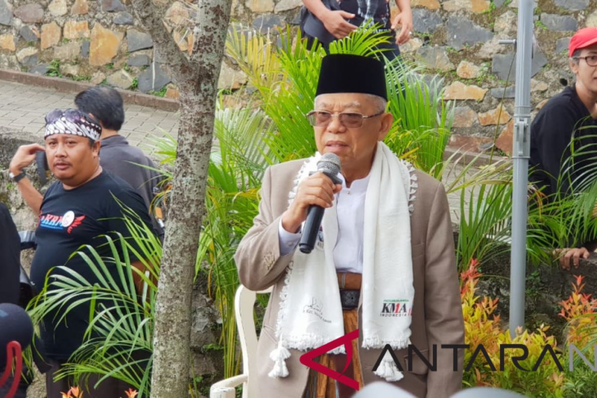 Ma`ruf Amin invites ulemas to maintain Indonesia`s unity