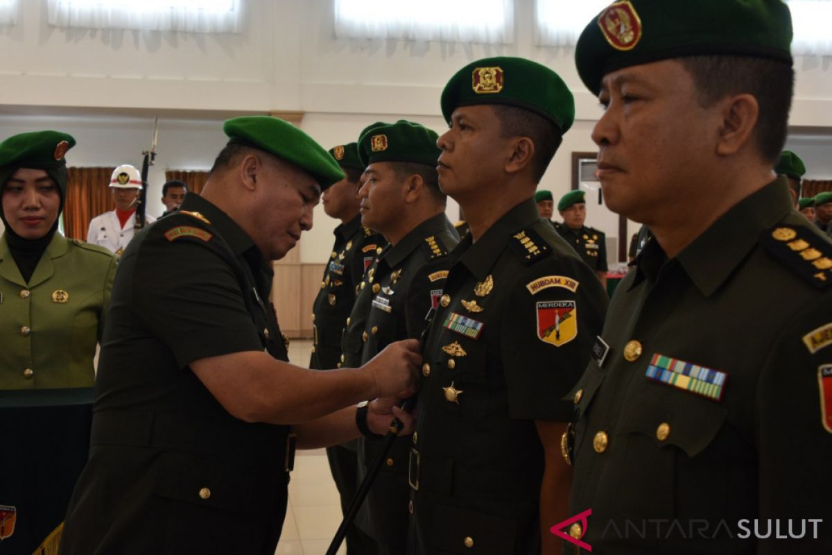 Pangdam Sertijab sejumlah pejabat utama Kodam  Merdeka