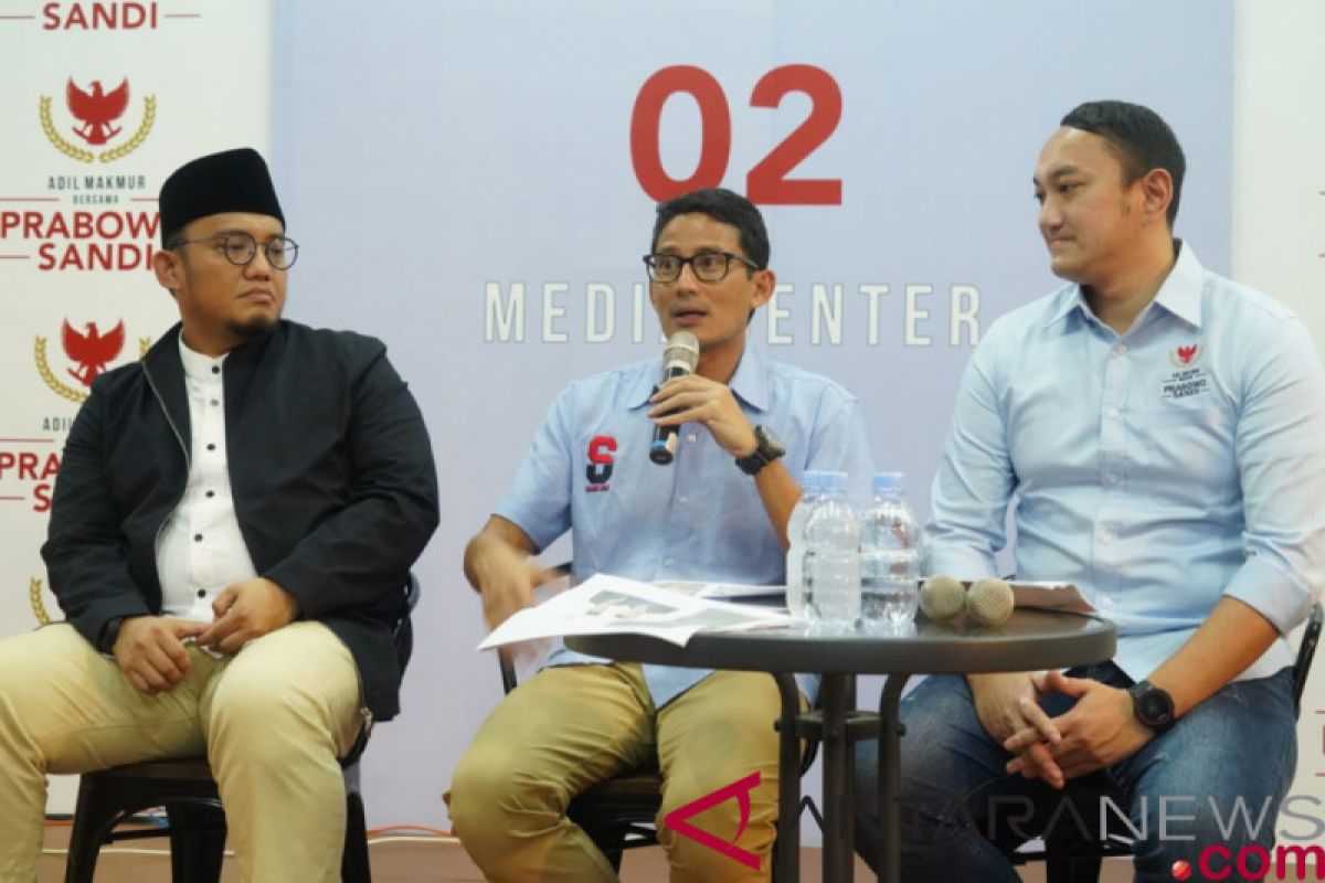 Sumbangan masyarakat untuk perjuangan Prabowo-Sandiaga meningkat signifikan