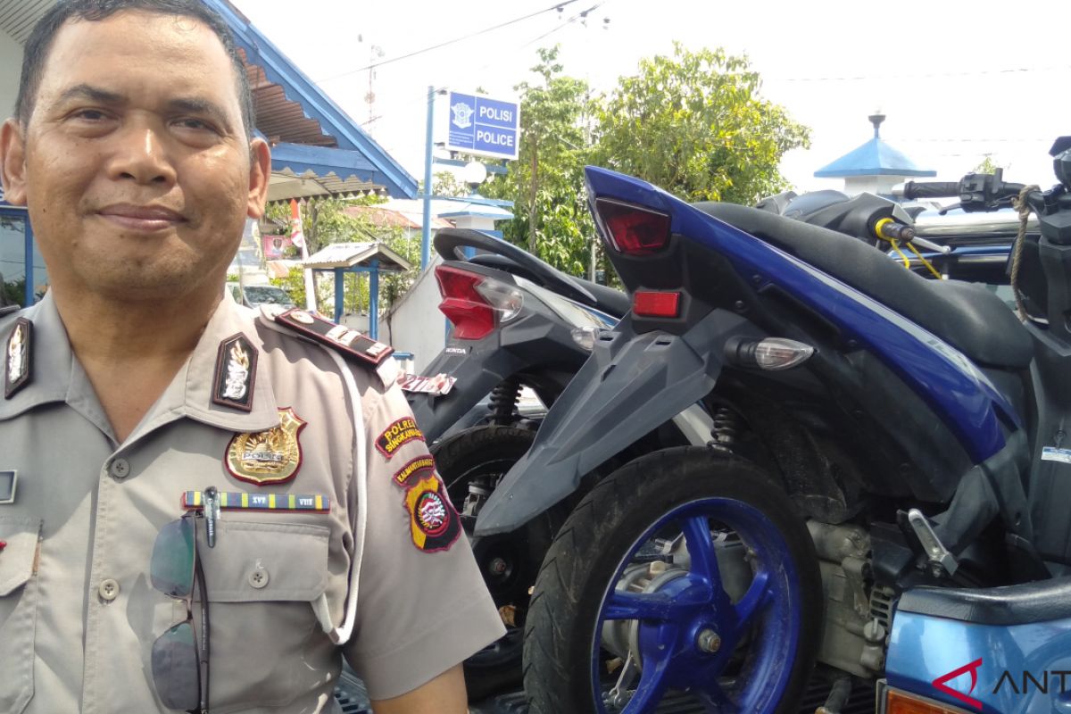 Polres Singkawang amankan sepeda motor barang bukti pencurian