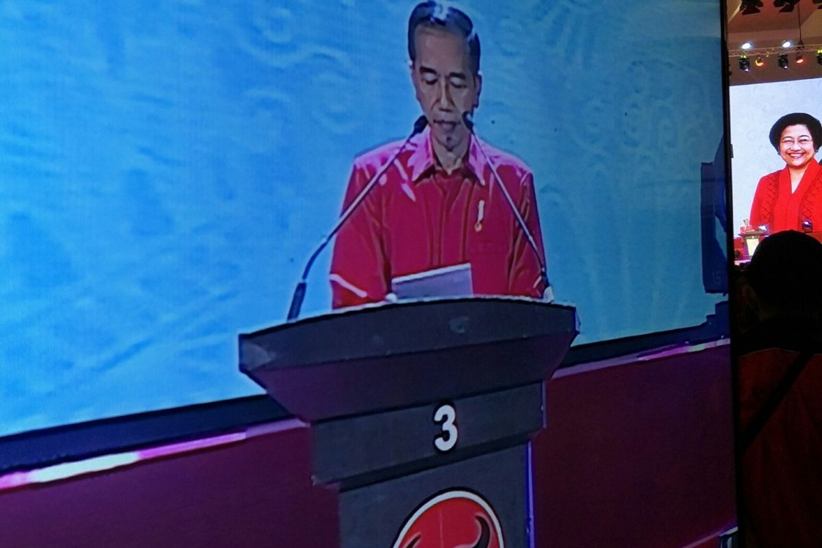President jokowi attends event to celebrate PDIP`s 46th anniversary
