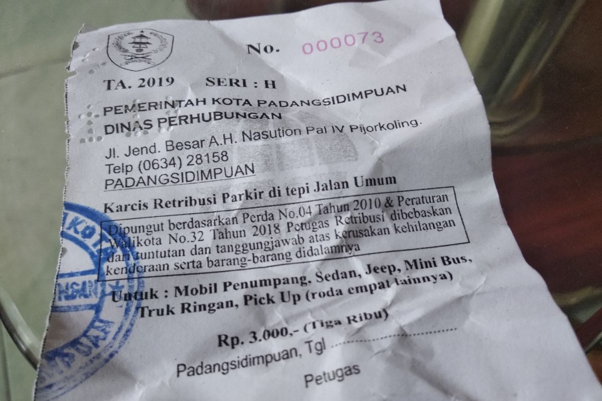 DPRD Padangsidimpuan pertanyakan tarif restribusi parkir