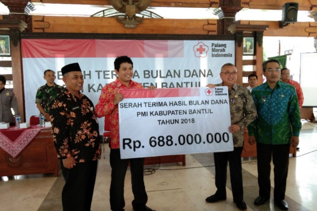 Bulan dana PMI Bantul 2018 naik Rp150 juta