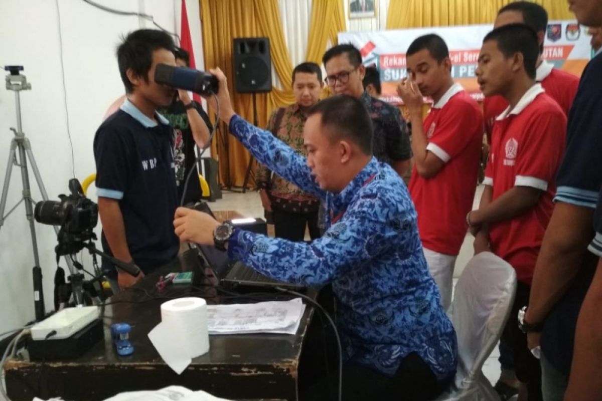 Warga binaan di Tabalong lakukan perekaman KTP