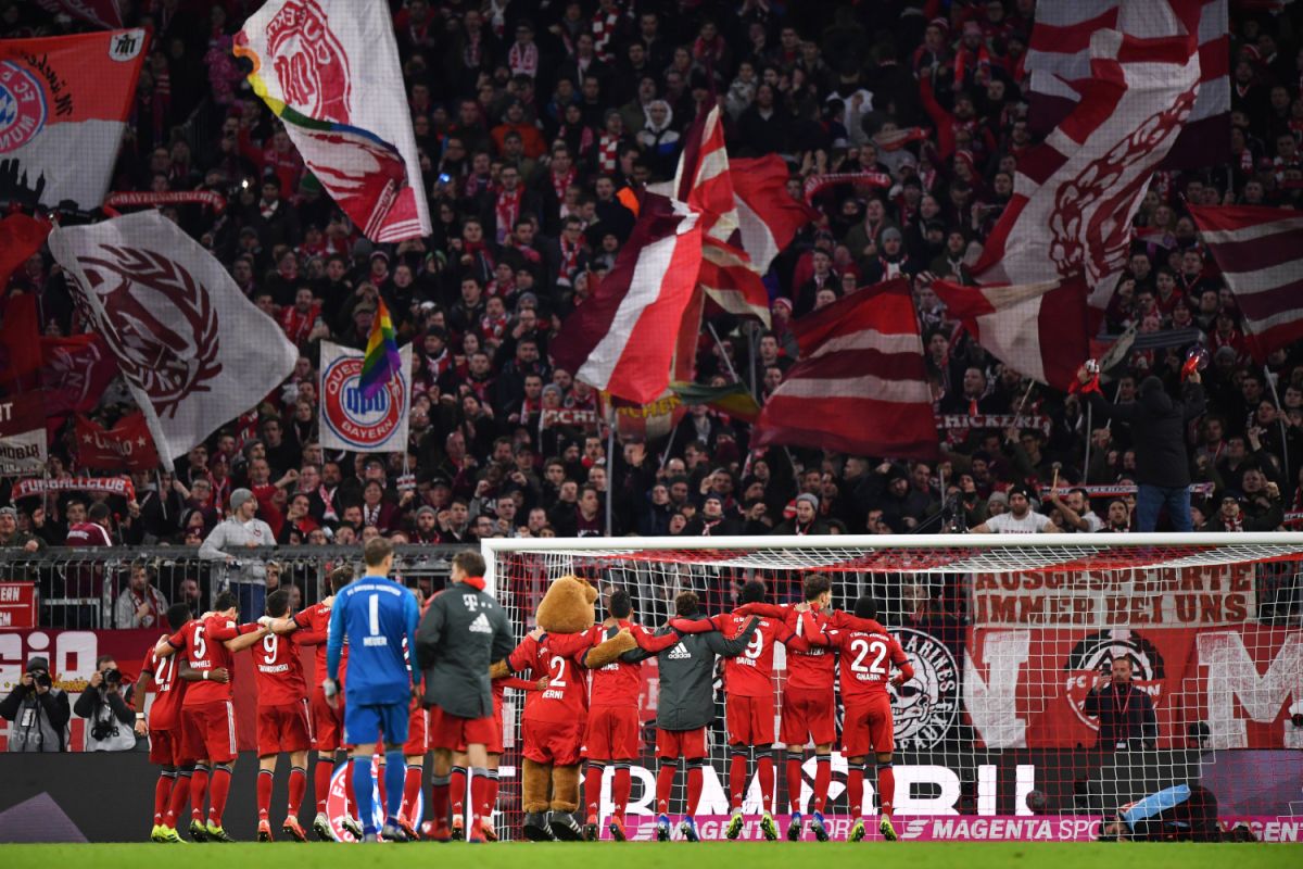 Bayern Munich terpaut enam poin dengan Dortmund di puncak klasemen