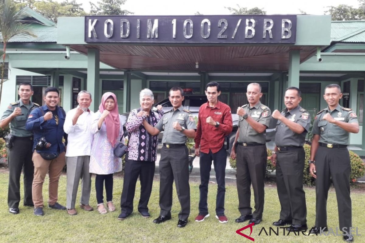 LKBN Antara Kalsel silaturahmi ke Kodim 1002/Barabai