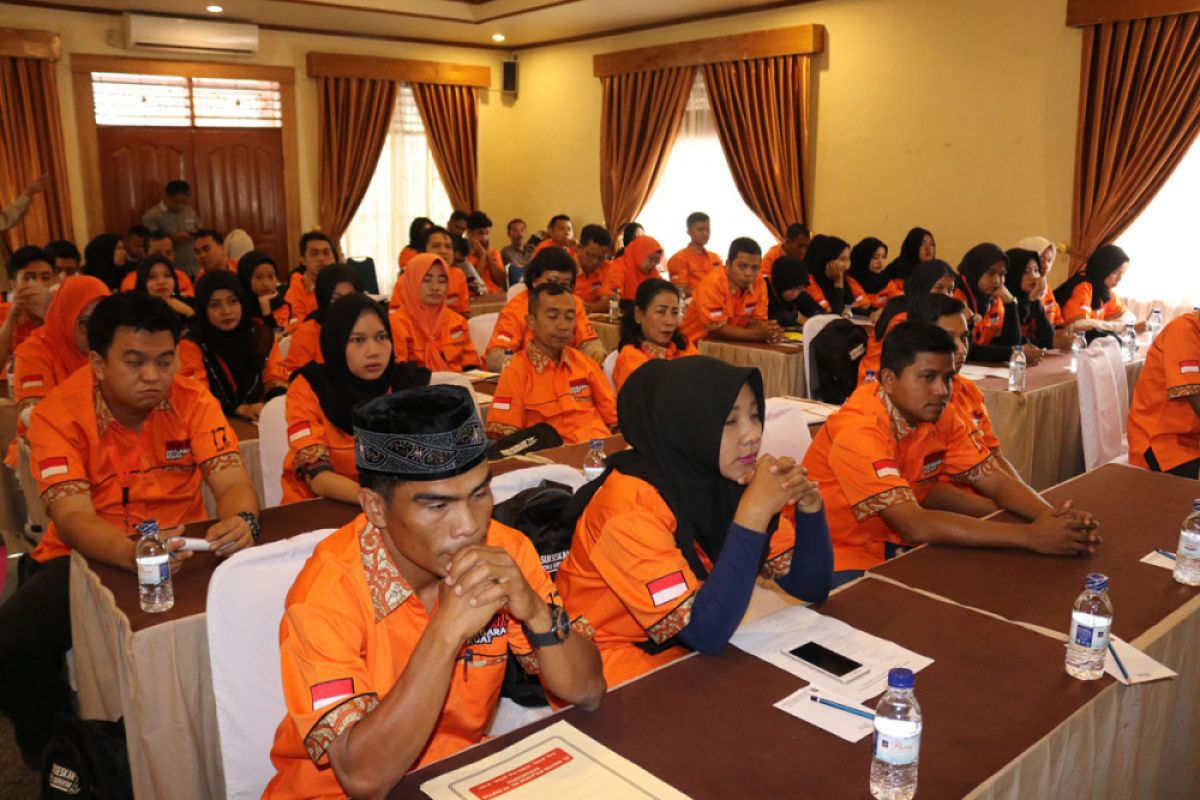 KPU Sawahlunto adakan bimbingan teknis untuk 55 relawan demokrasi