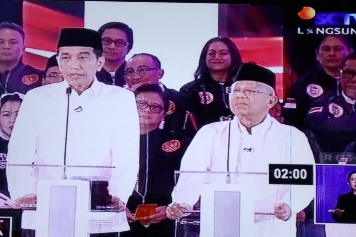 Debat Capres - Ma'ruf Amin: dua cara tanggulangi terorisme