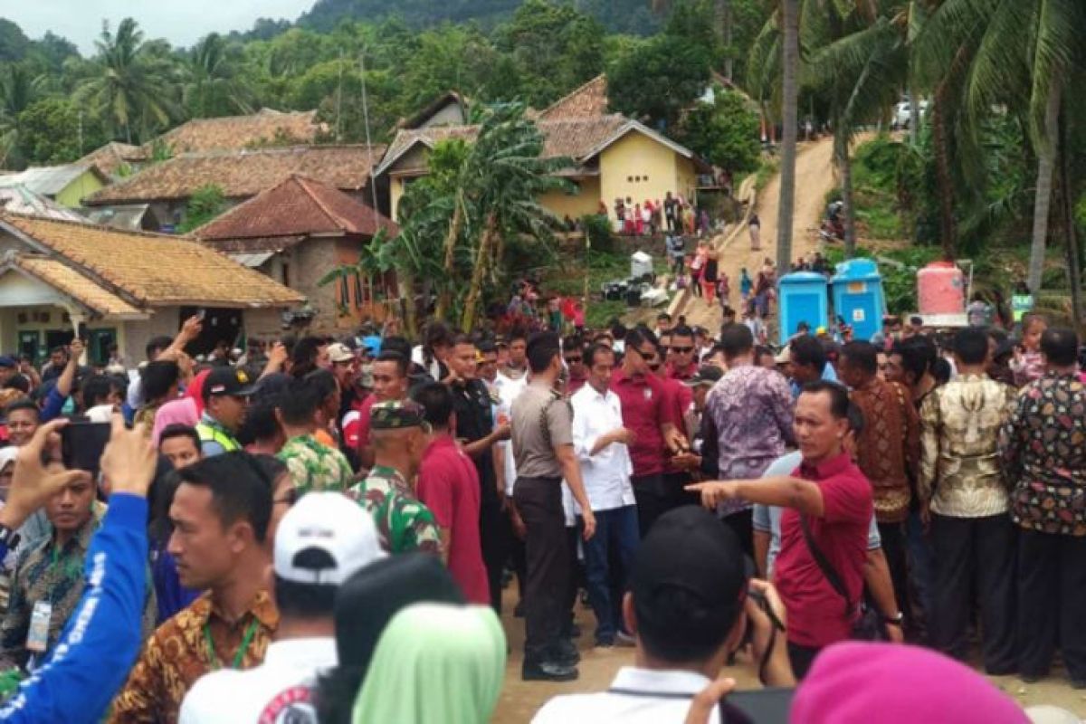 Presiden Jokowi datang bawa harapan korban tsunami Lampung Selatan