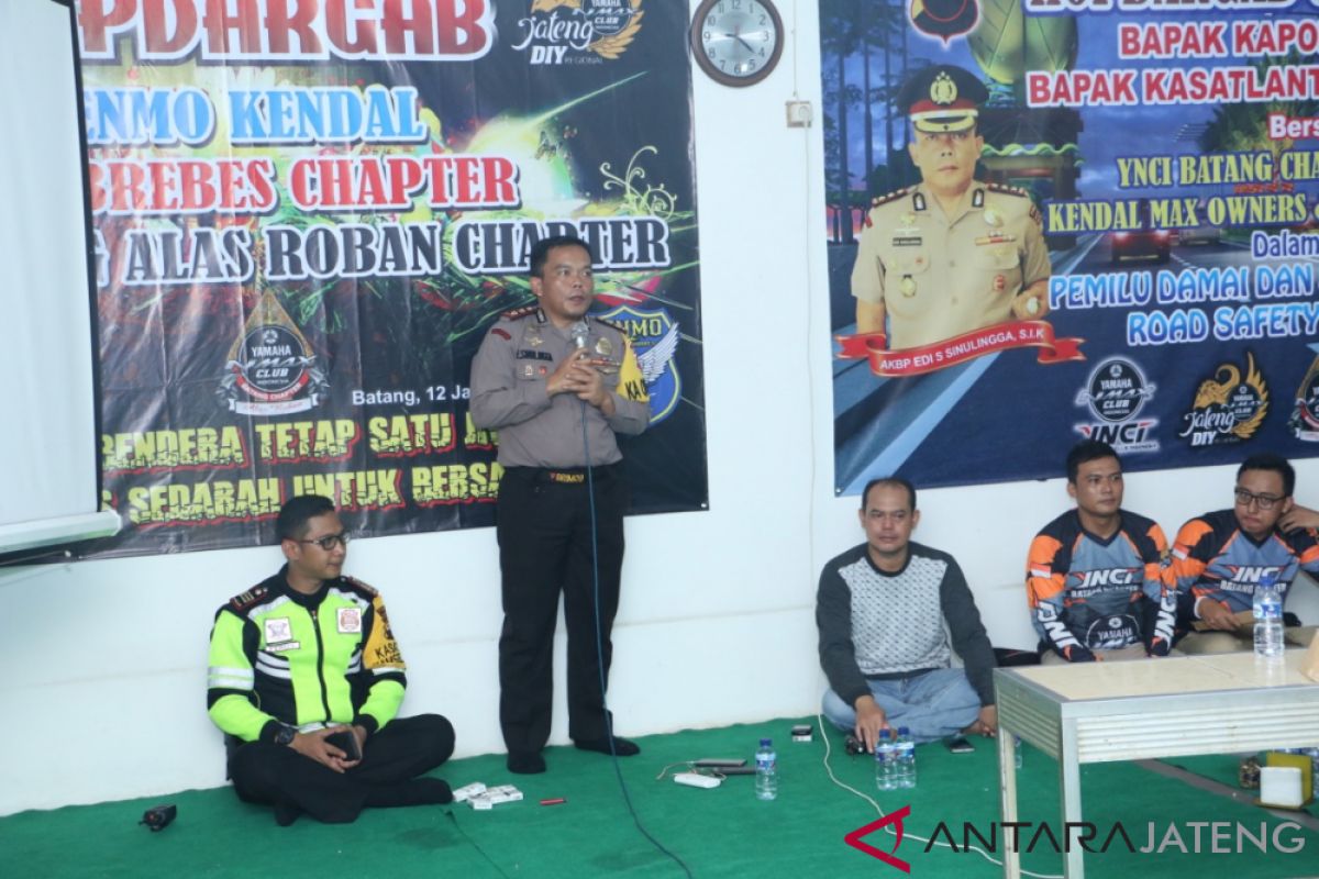 Polres Batang ajak komunitas motor pelopor keselamatan