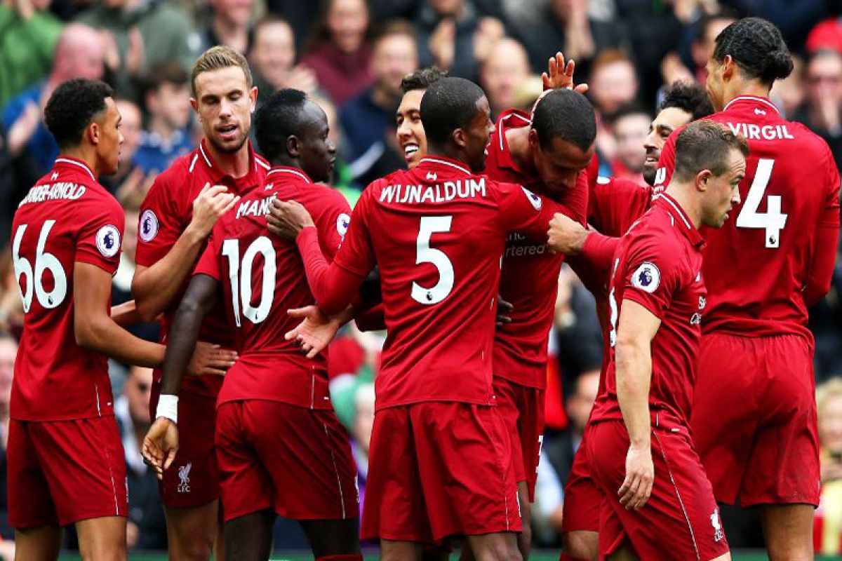 Liverpool jaga jarak keunggulan di klasemen Liga Inggris