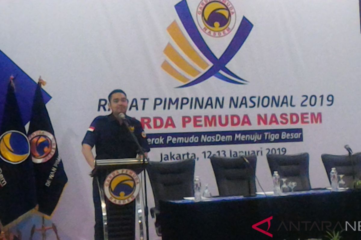 Rapimnas Garda Pemuda NasDem dorong kemenangan tiga besar