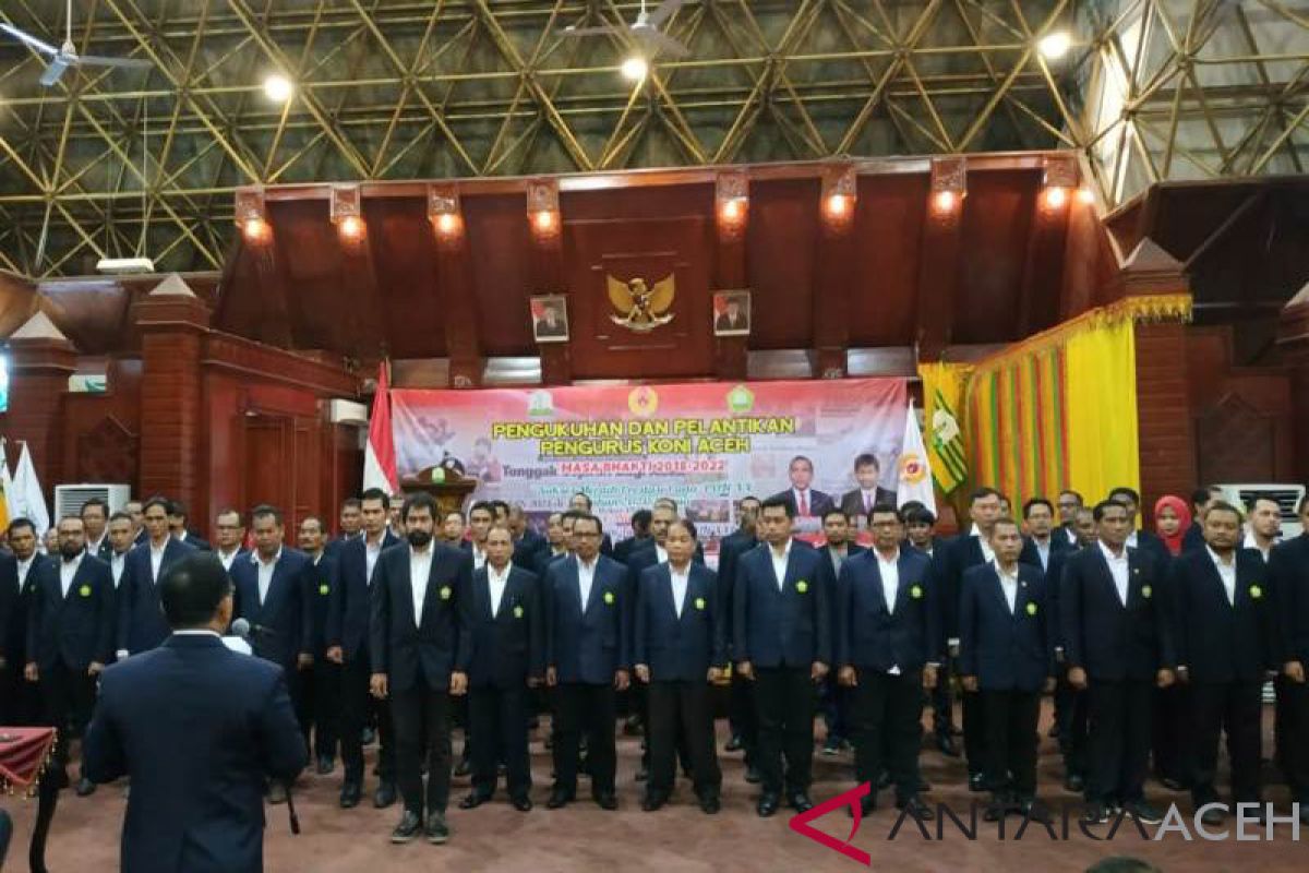 KONI Aceh dihadapkan banyak tugas tingkat prestasi