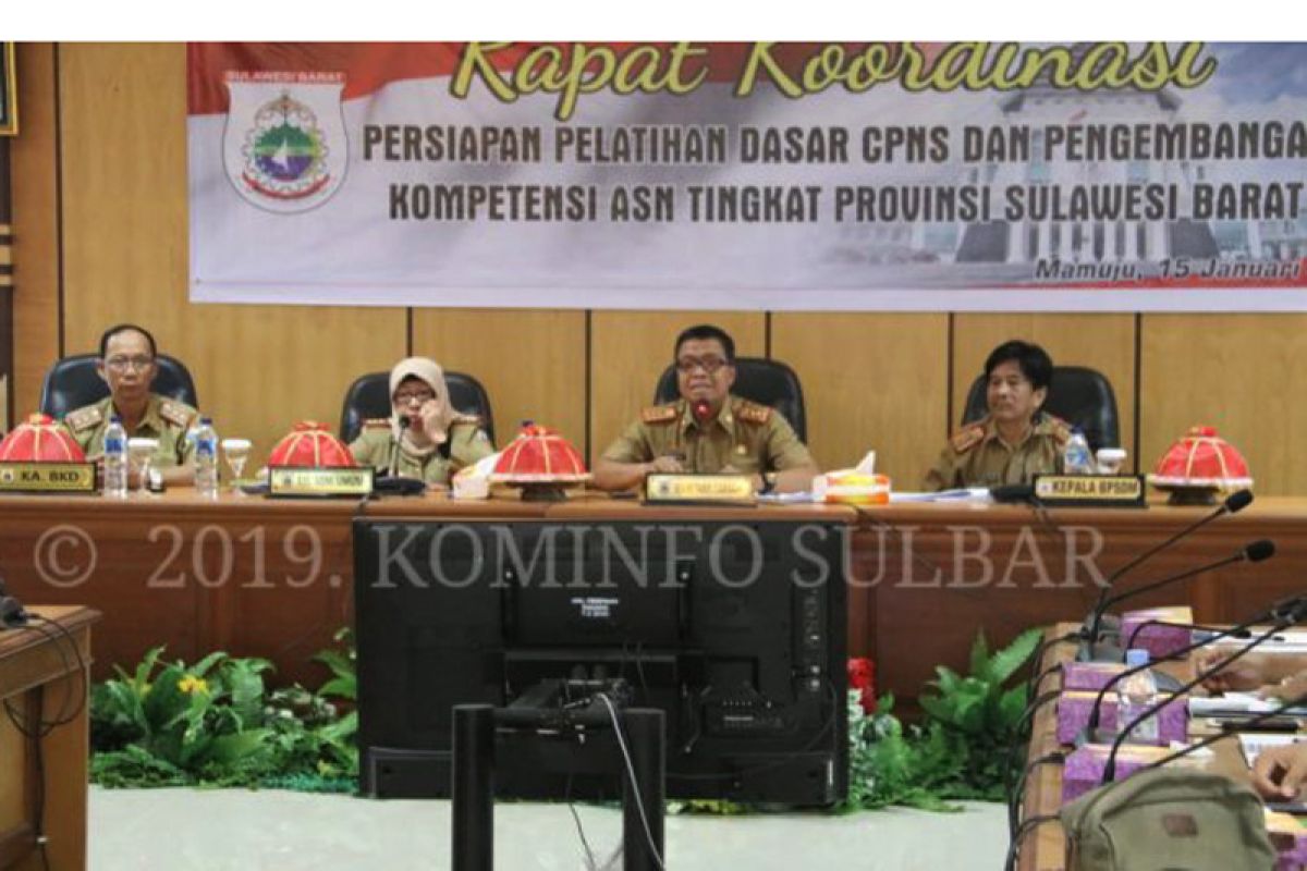 Sulbar beri pelatihan dasar kepada 1.556 CPNS