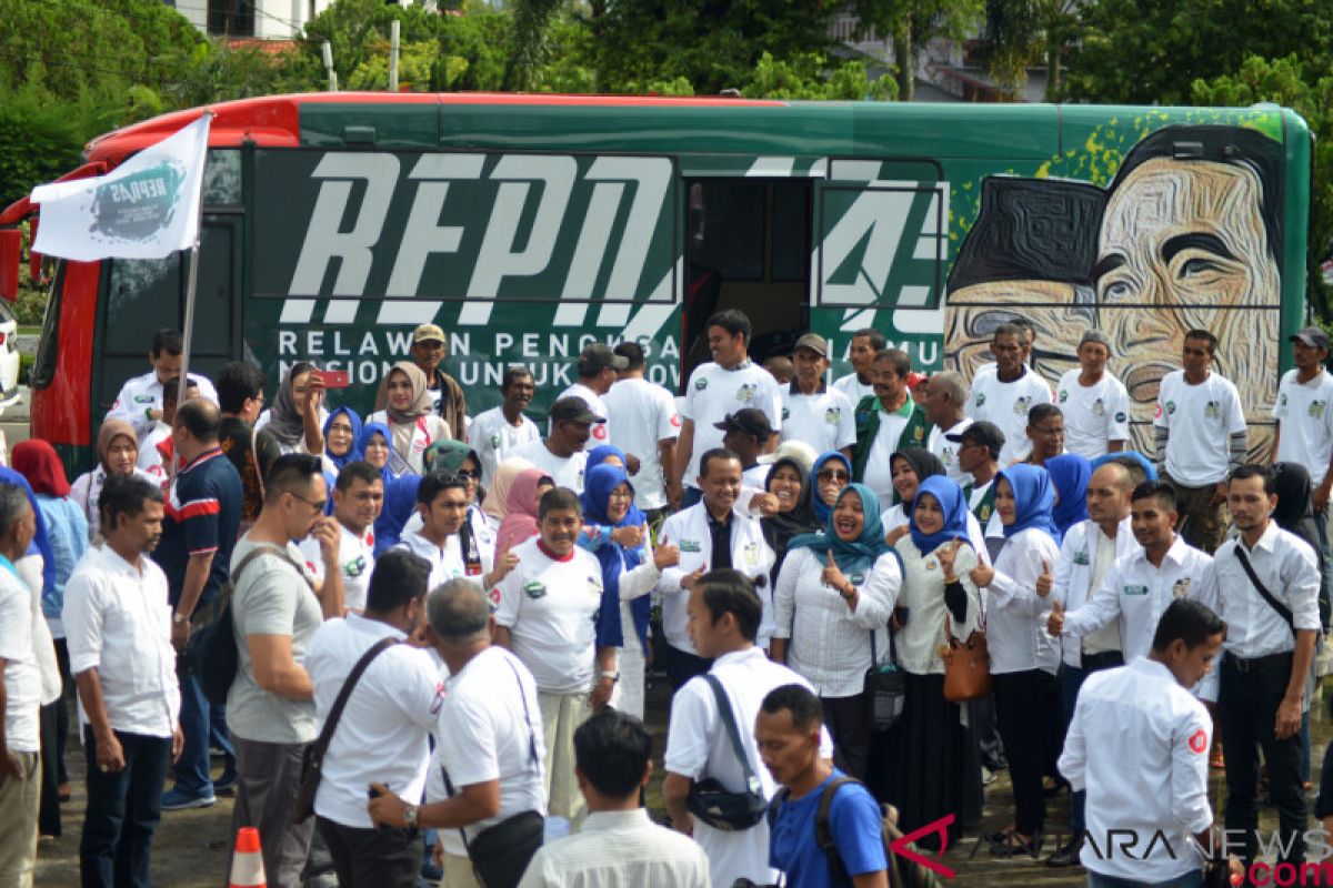 Bus relawan capres Jokowi berangkat dari Aceh