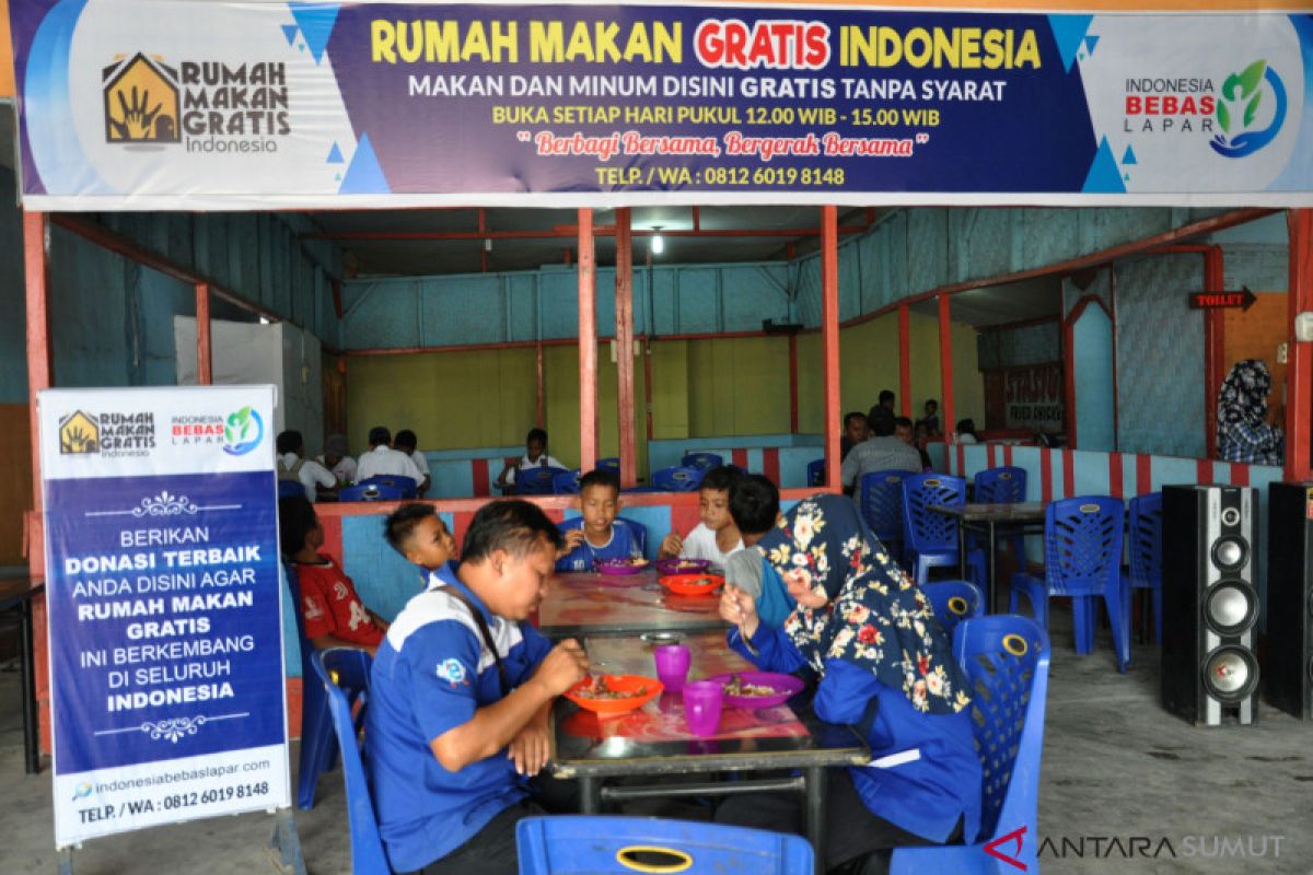 Ada rumah makan gratis tanpa syarat di Tanjung Morawa