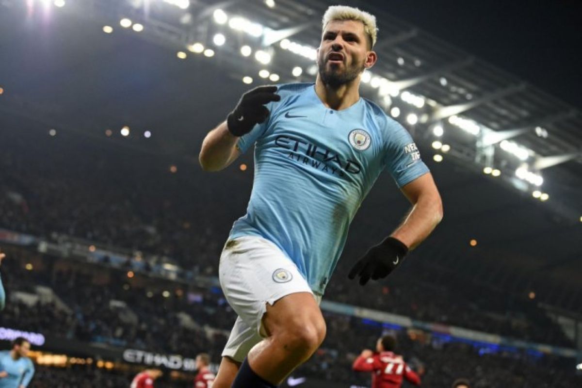 Hattrick Aguero bantu City kalahkan Arsenal 3-1