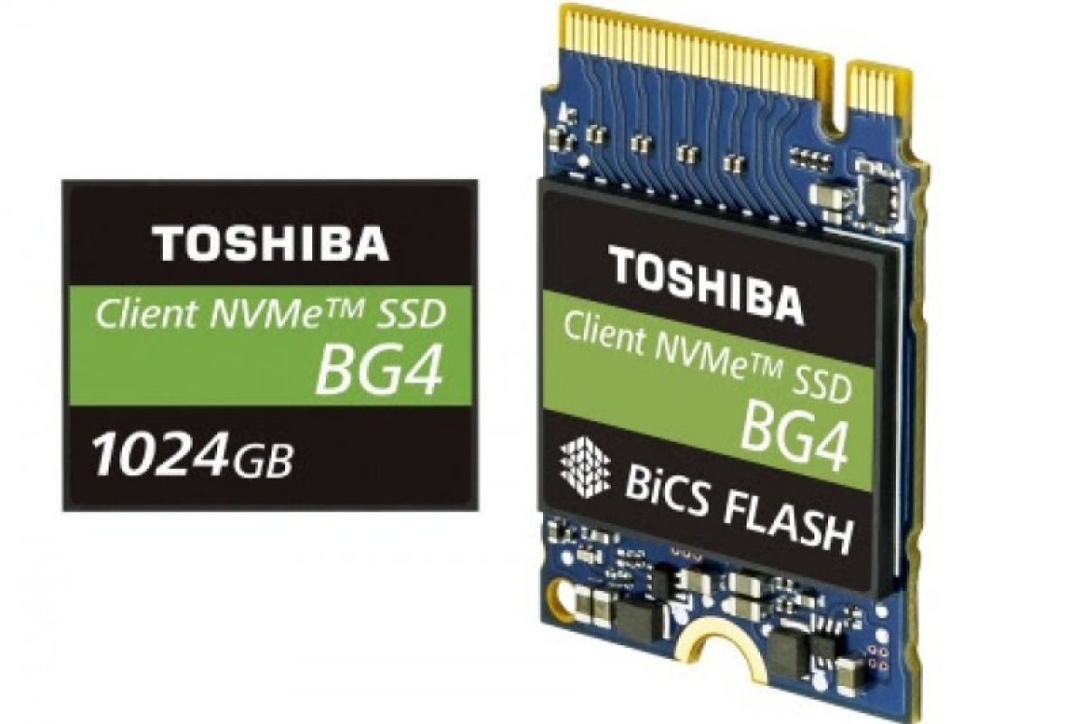 Toshiba Memory hadirkan 1TB[1] Single Package PCIe® Gen3 x4L SSD dengan 96-Layer 3D Flash Memory