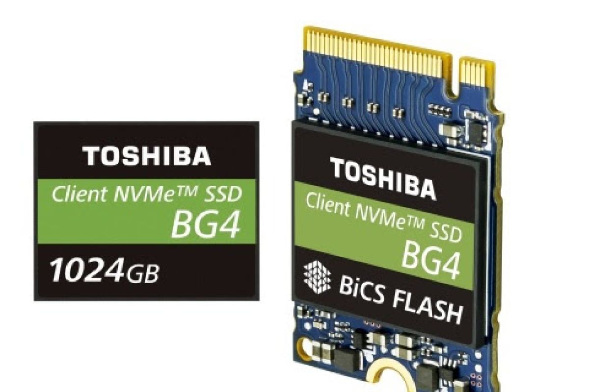 Toshiba Memory Unveils 1TB[1] Single Package PCIe® Gen3 x4L SSDs with 96-Layer 3D Flash Memory