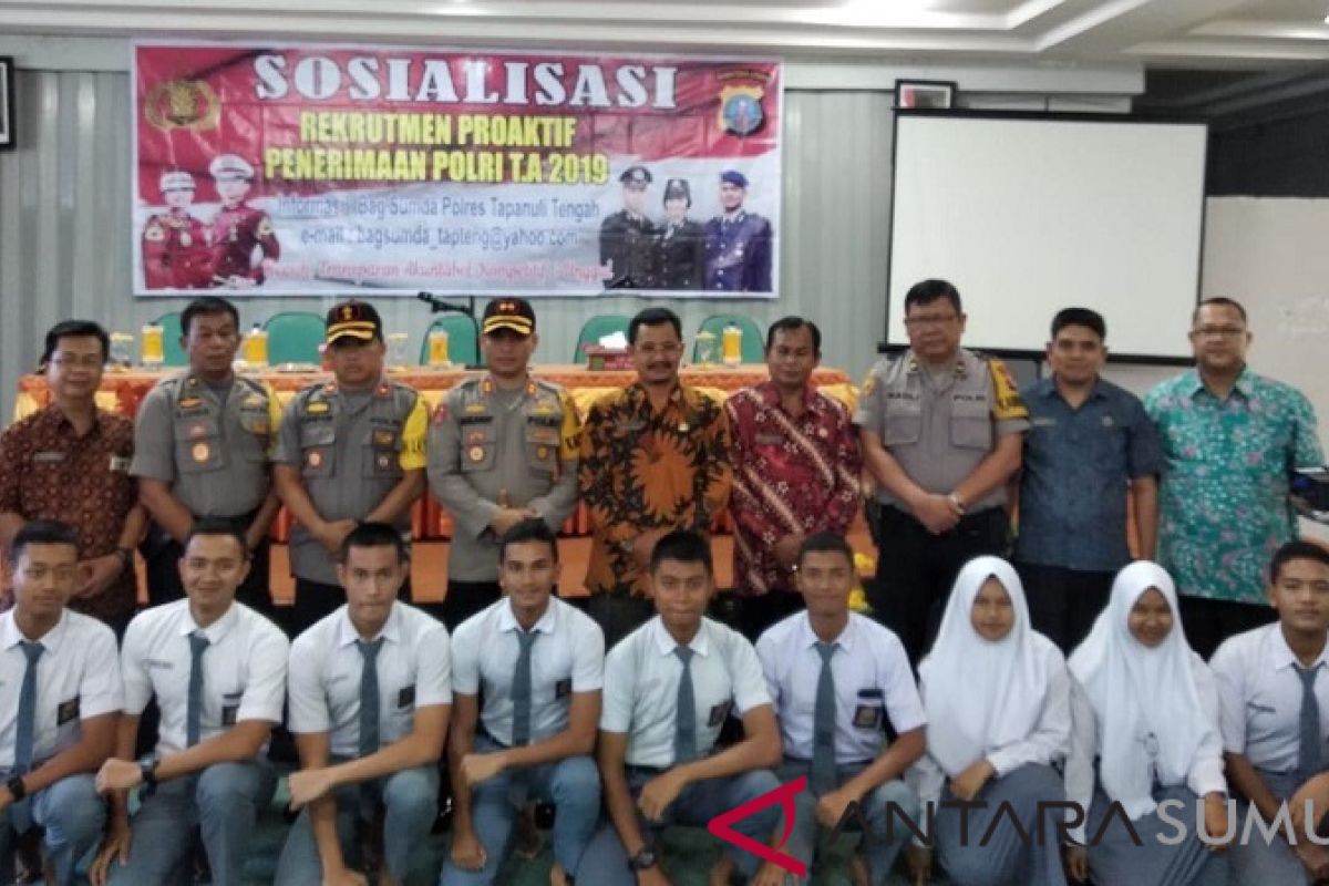 Polres Tapteng sosialisasi penerimaan anggota Polri 2019