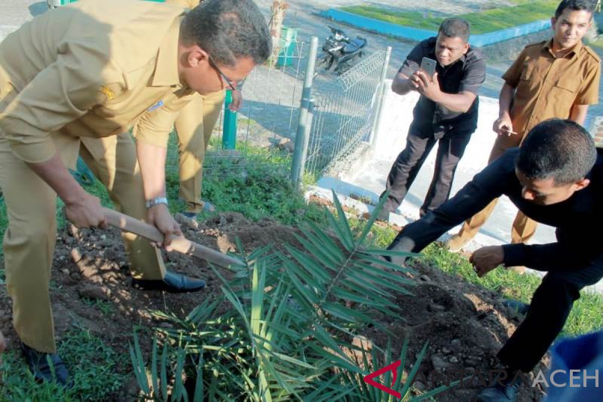 Wali kota Sabang tanam kurma di kilomoter nol