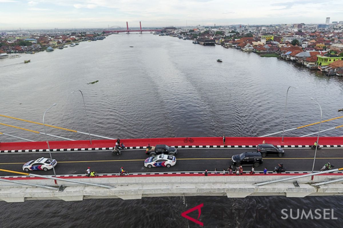 Jembatan Musi IV mulai dibuka untuk masyarakat umum