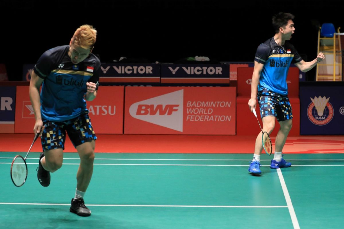 Kevin/Gideon pertahankan gelar juara Indonesia Masters