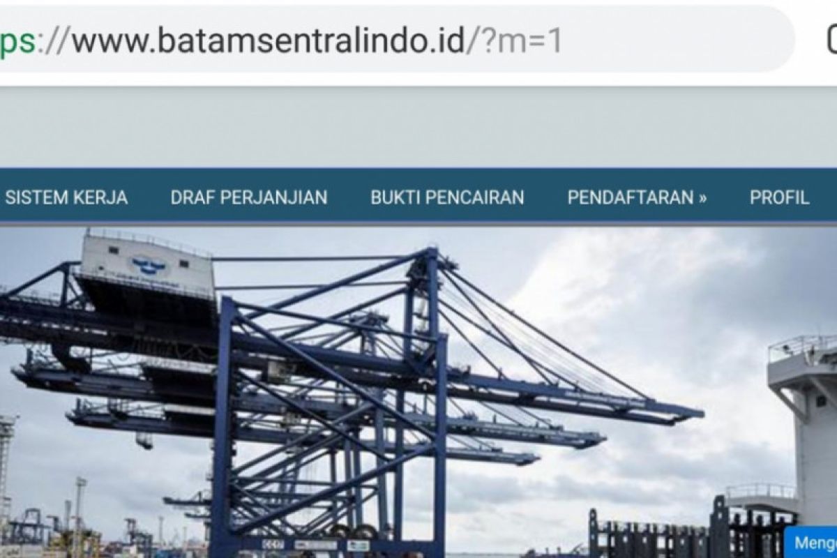 PT Batam Sentralindo polisikan situs www.batamsentralindo.id