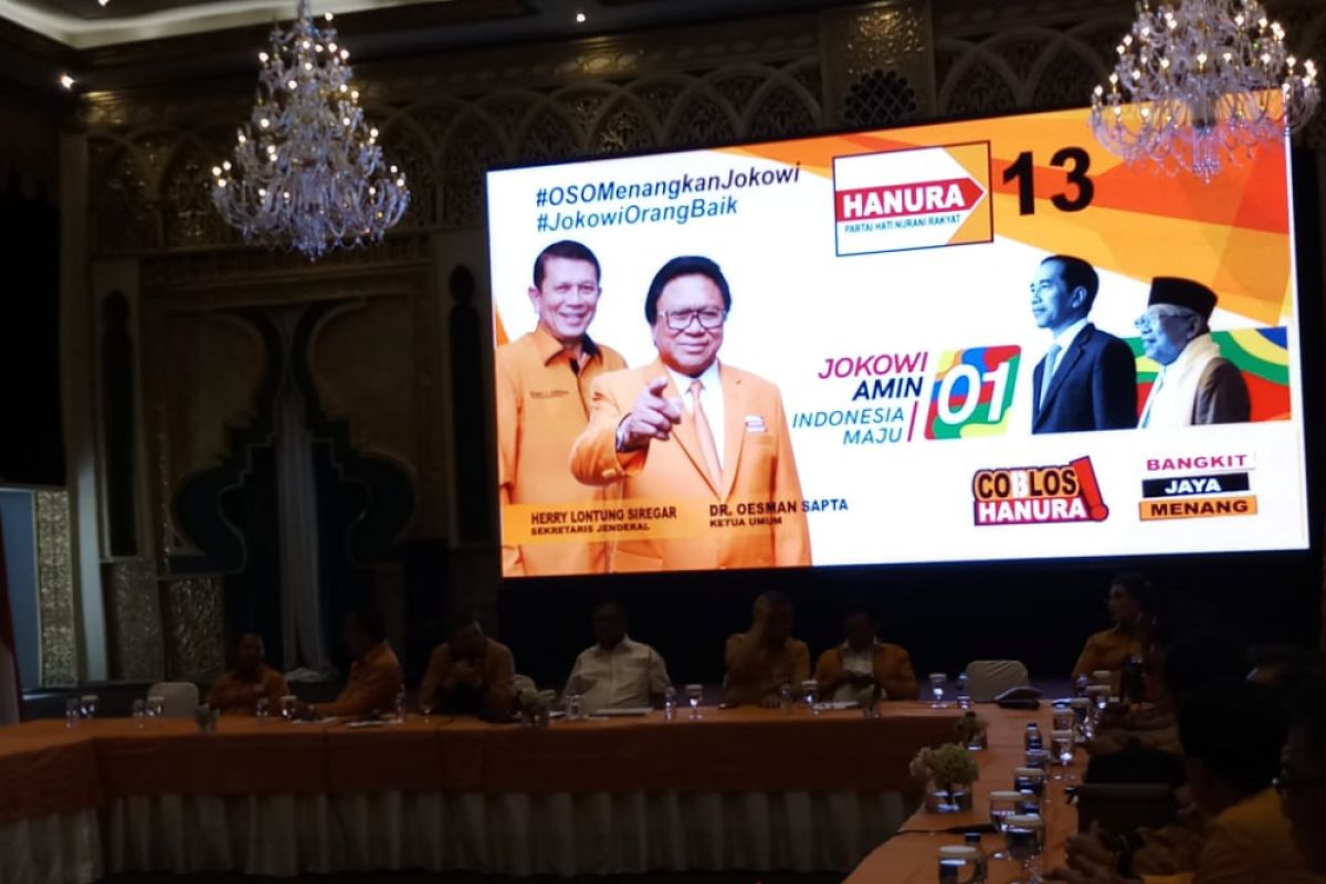 Hanura luncurkan tagar #JokowiOrangBaik tegaskan komitmen dukung Jokowi-Ma'ruf