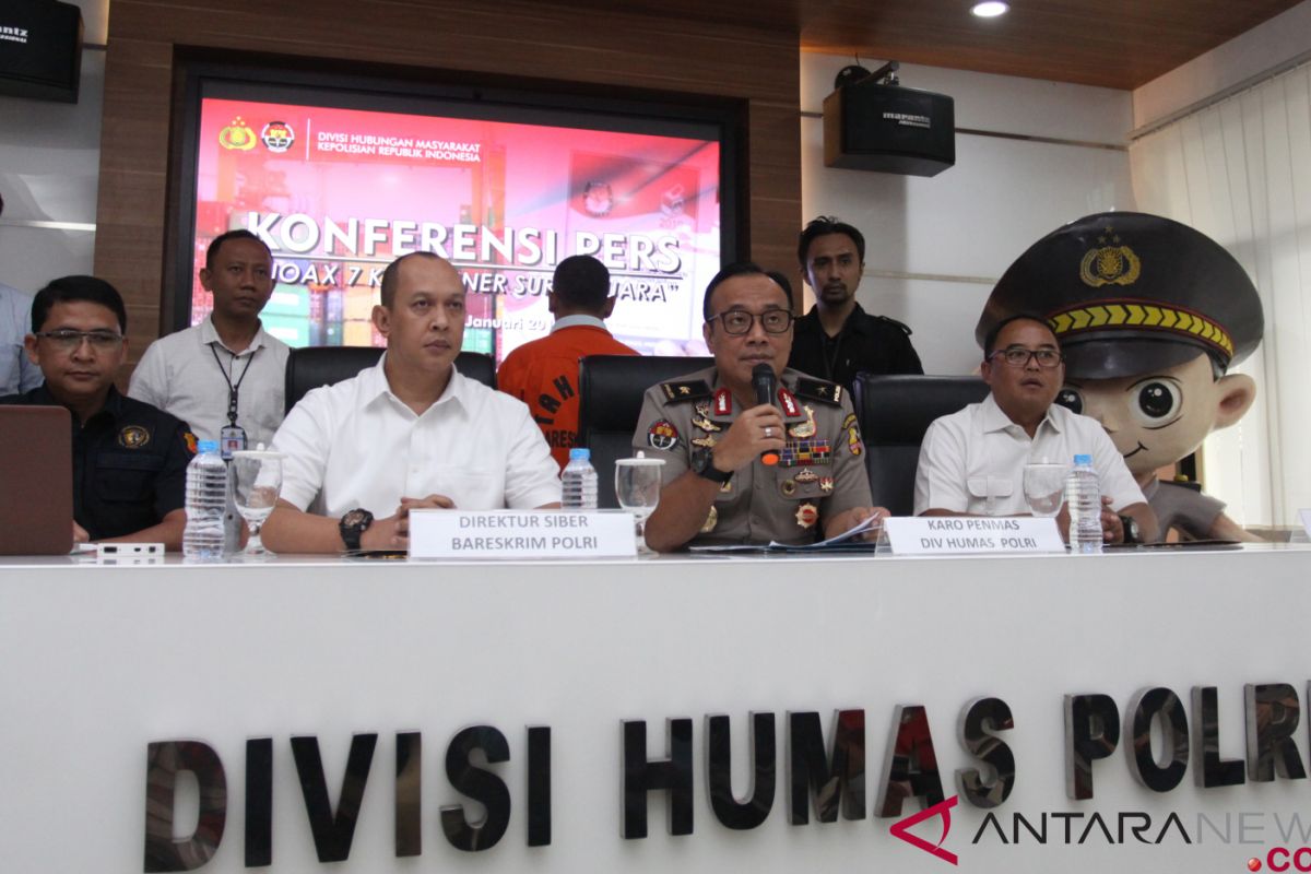 Motif tersangka pembuat hoaks tujuh kontainer surat suara masih didalami