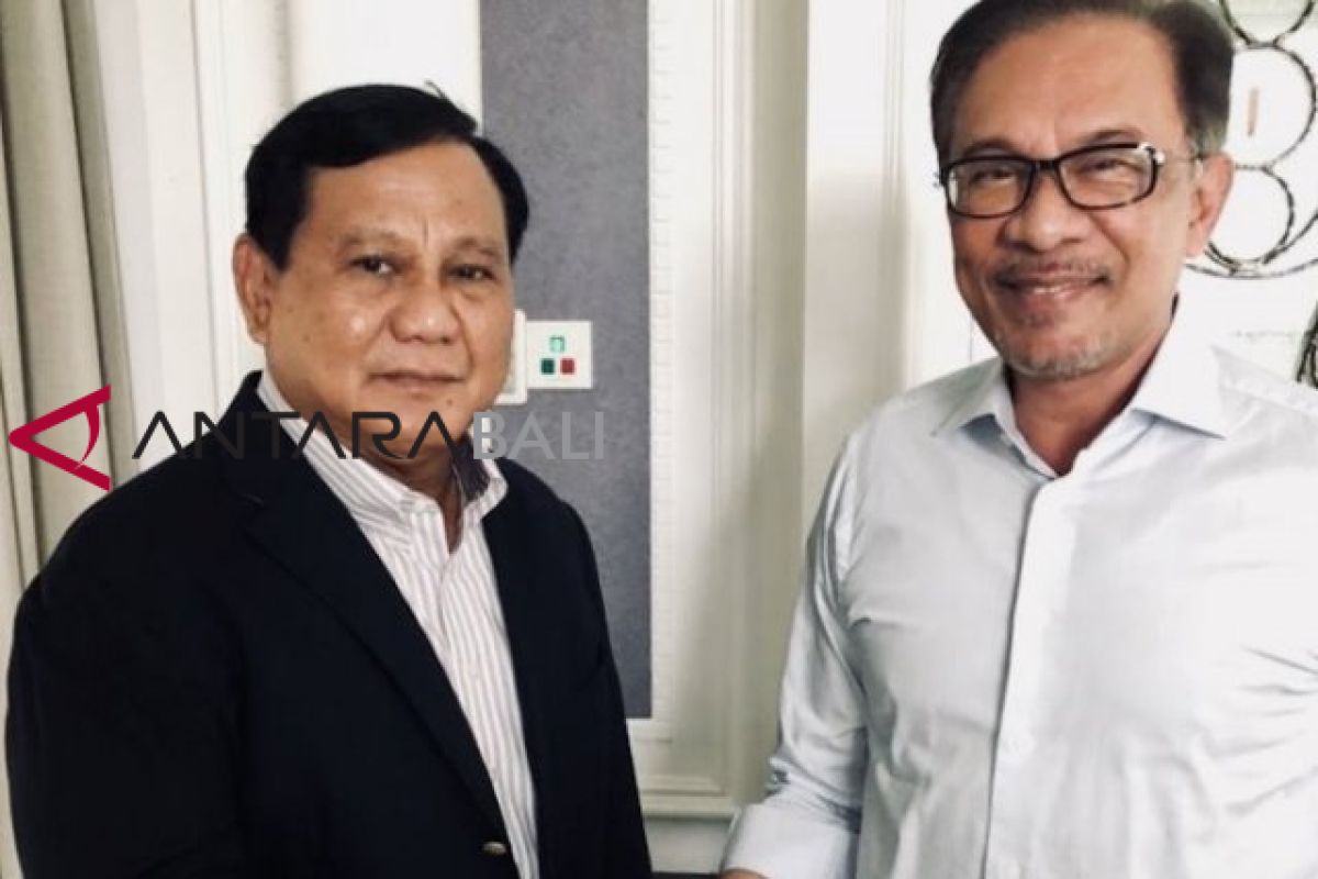 Anwar Ibrahim temui Prabowo Subianto
